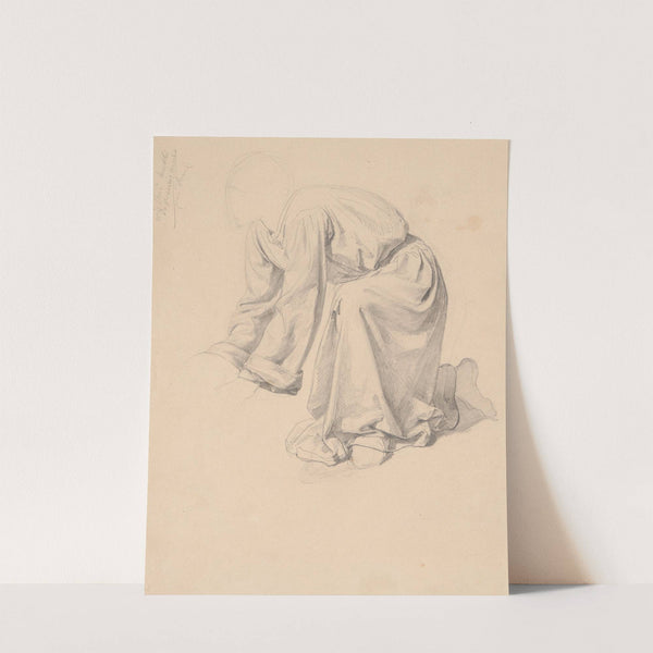 Study of robes of Joseph of Arimathea to the painting 'Entombment' by Józef Simmler