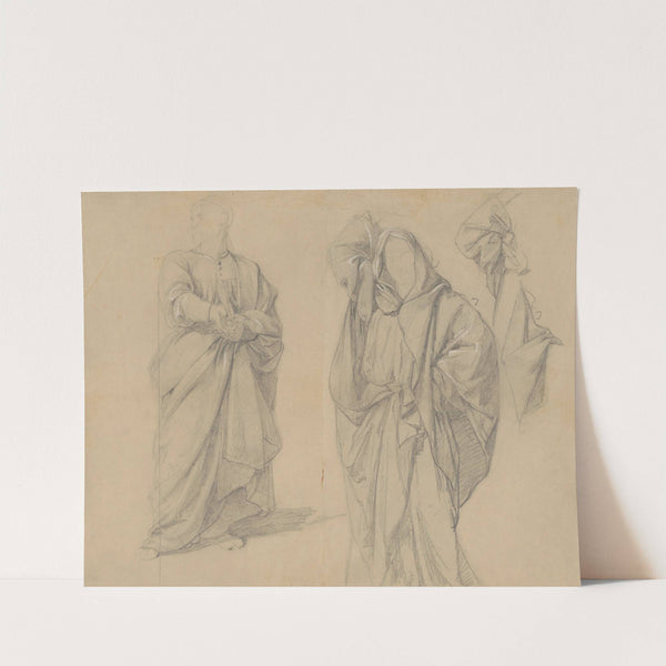 Study of robes of the high priest and the man in turban to the painting 'Martyrdom of St. Matthias' by Józef Simmler