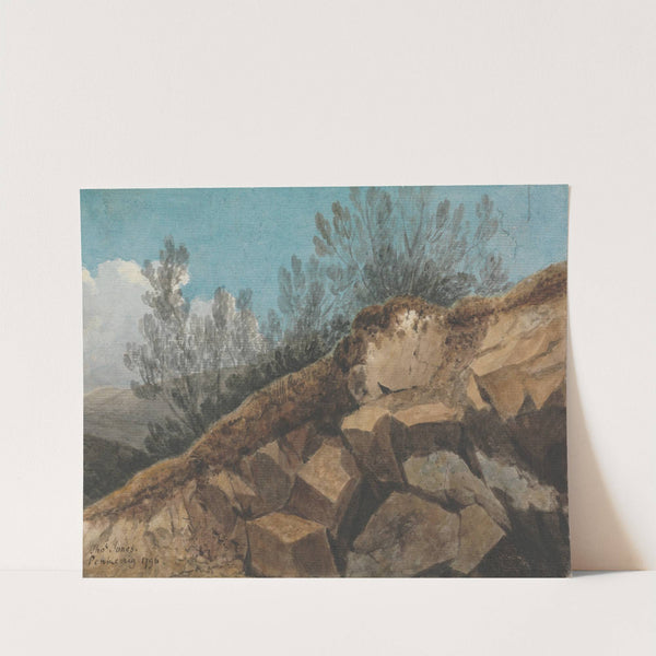 Study of Rocks, near Pencerrig, Wales by Thomas Jones