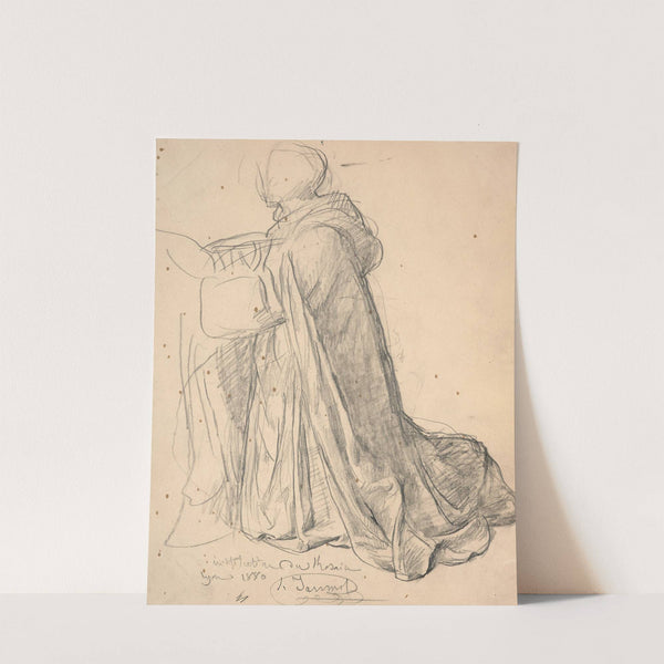 Study of Saint Dominic for ‘Le Rosaire’ (1880) by Louis Janmot