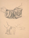 Study of Saint Dominic’s sleeves’ drapes for ‘Le Rosaire’ (1880)
