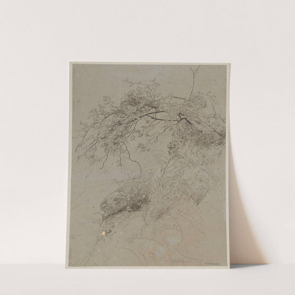 Study of scrubs in the vicinity of Karlsruhe (1880 - 1890) by Hans Thoma