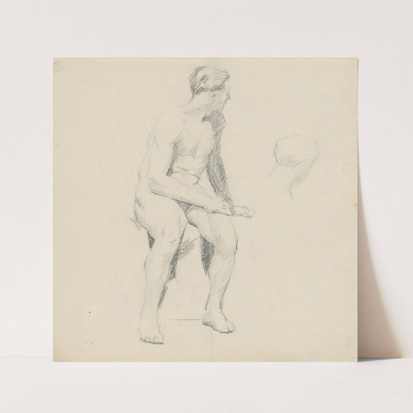 Study of Seated Male Nude (1913–1917) by Štefan Polkoráb