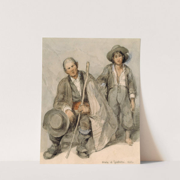 Study of Spanish Peasants at Alcalá de Guadaíra. (1833) by David Roberts