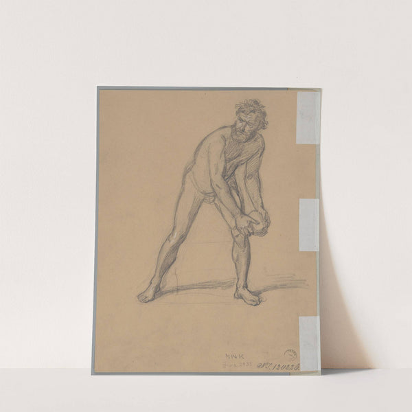 Study of St. Matthias his assailant to the painting 'Martyrdom of St. Matthias' by Józef Simmler