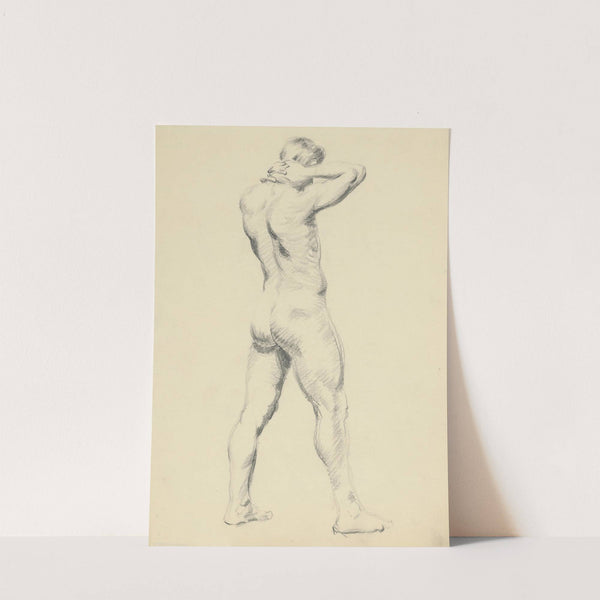 Study of Standing Male Nude by Štefan Polkoráb