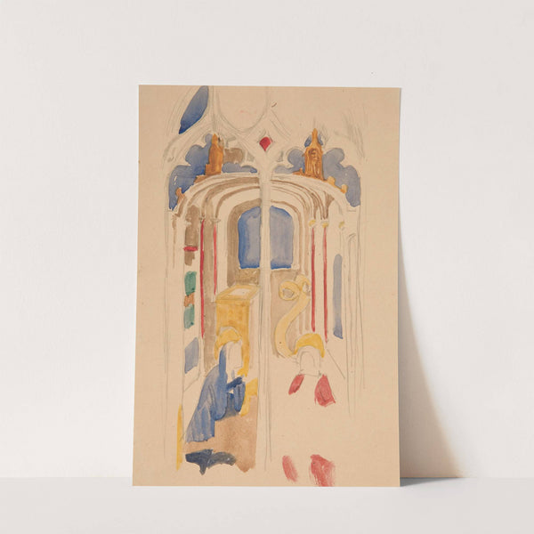 Study of the Annunciation by Edwin Austin Abbey