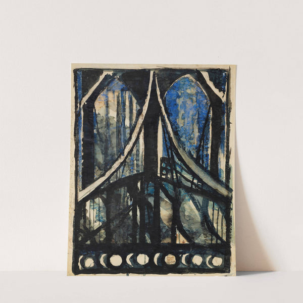 Study of the Brooklyn Bridge by Joseph Stella