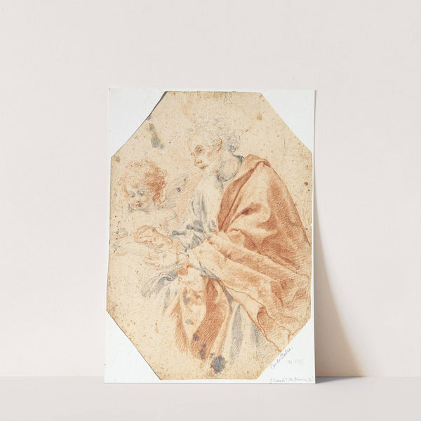 Study of the Evangelist Matthew and the Angel by Carlo Dolci