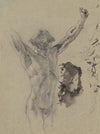 Study of the Figure and Head of Christ in ‘Christ on the Cross and Mary Magdalene’