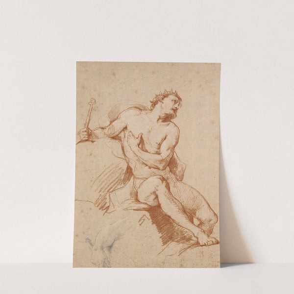 Study of the figure of aeolus, and a study of his hand (1979) by Charles-Joseph Natoire