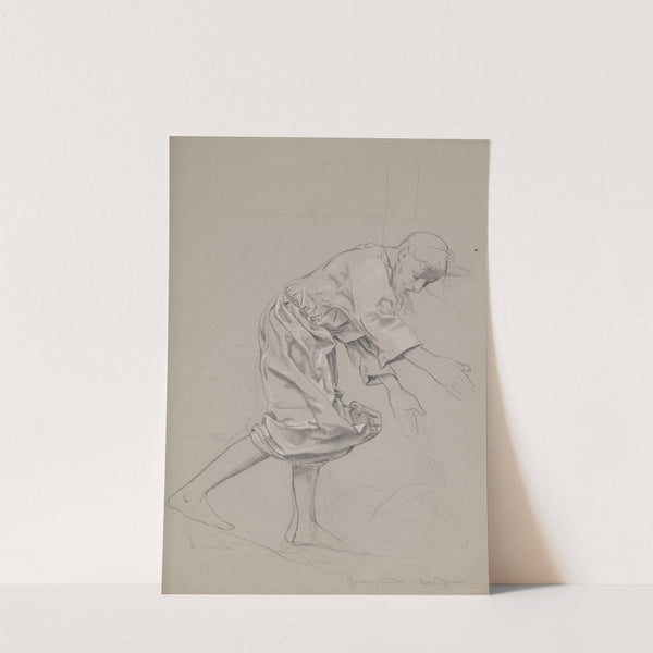 Study of the Figure of Christ for the Painting ‘Christ and Peter at Sea’ (1902) by Hans Thoma