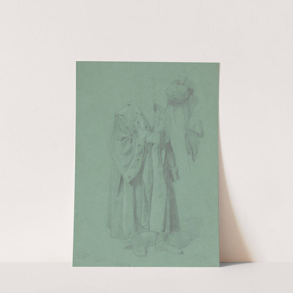 Study of the figure of King Sigismund for the painting 'The Upbringing of Sigismund Augustus' by Józef Simmler