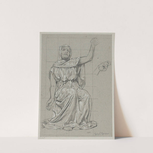 Study of the Figure of One of the Norns (1889) by Hans Thoma