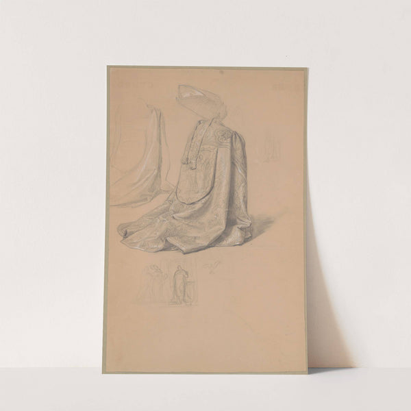 Study of the figure of Pius IX for the painting 'The Immaculate Conception of the Blessed Virgin Mary' by Józef Simmler