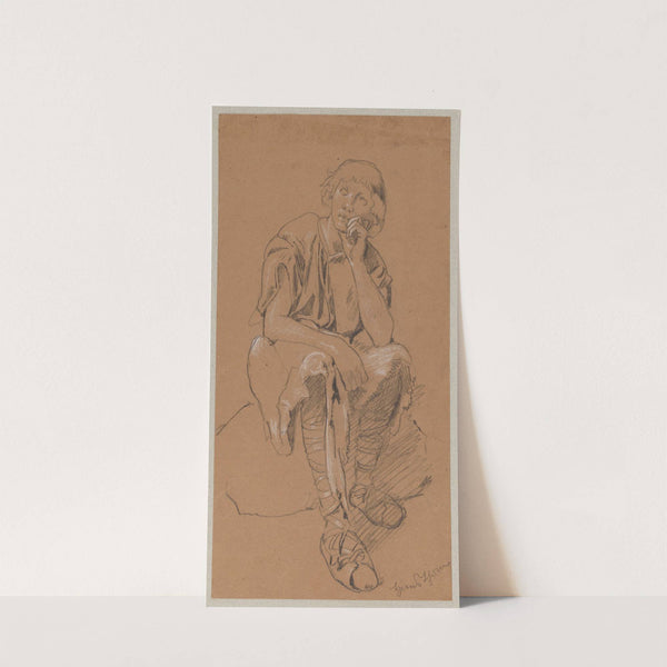 Study of the Figure of Siegfried (1896) by Hans Thoma