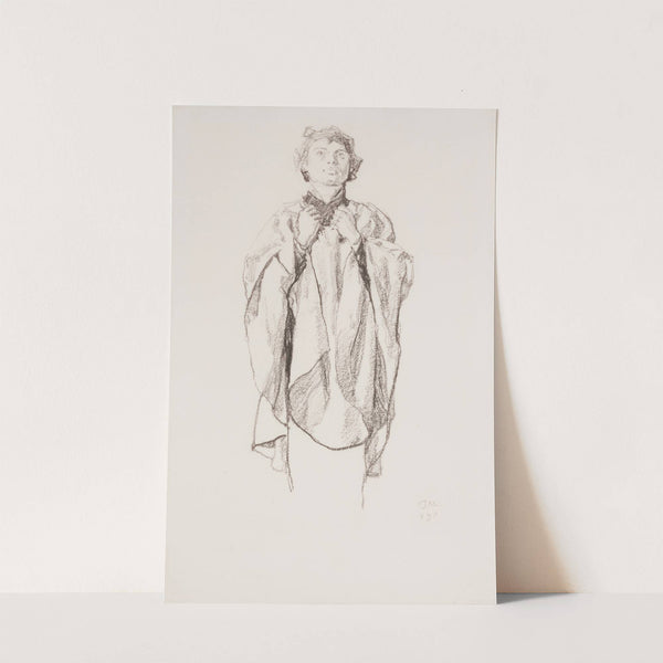 Study of the figure of St. Sebastian (1898) by Józef Mehoffer