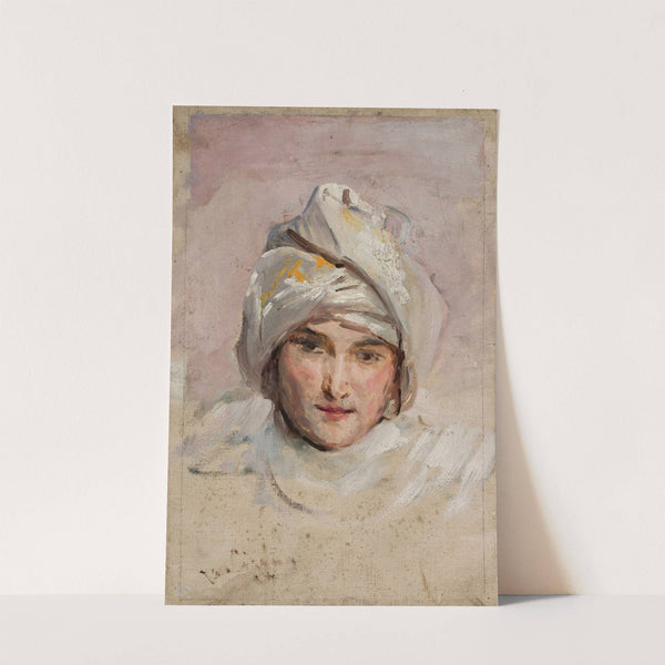 Study of the head for the painting “Symbolic dance” (1899) by Jan Ciągliński