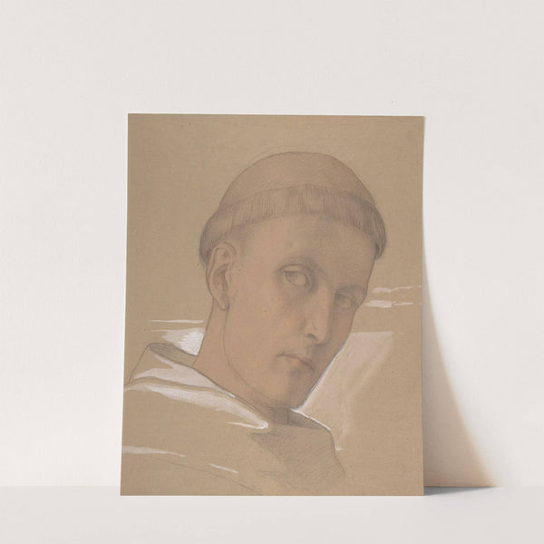 Study of the Head of St. Augustine, for the painting of the Madonna and Child with Saint Augustine and Bonifacius (1846) by Eduard von Steinle