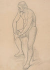 Study of the king figure for the painting ‘Death of Barbara RadziwiÅÅ’ (nude, variant)
