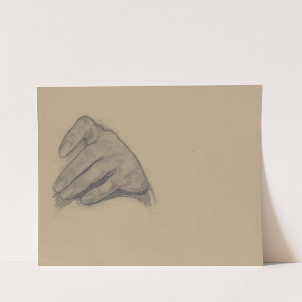 Study of the left hand of Władysław Jagiełło for the painting 'Queen Jadwiga's Oath' by Józef Simmler