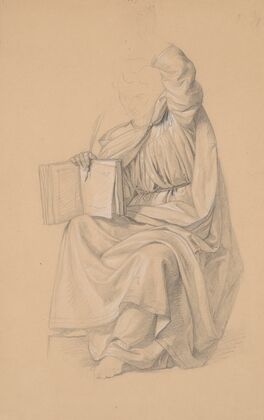 Study of the Prophet Isaiah’s robes for the painting ‘The Immaculate Conception of the Blessed Virgin Mary’