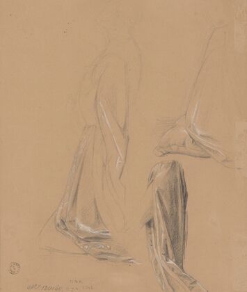 Study of the queen figure for the painting ‘Queen Jadwiga’s Oath’