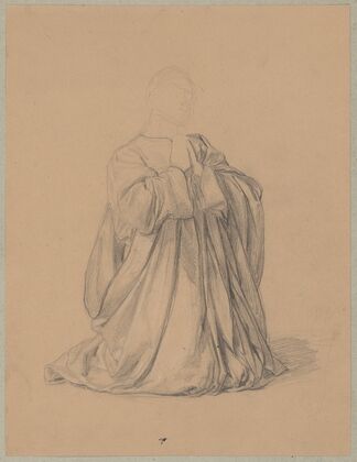 Study of the robes of St. Matthias to the painting ‘Martyrdom of St. Matthias’ (1866-1867)