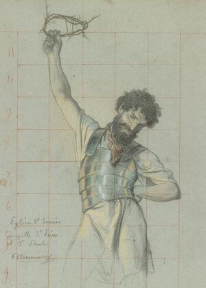 Study of the Soldier Holding the Crown of Thorns — size preview