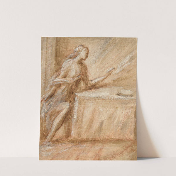 Study of the Virgin for an Annunciation (1550s) by Andrea Schiavone