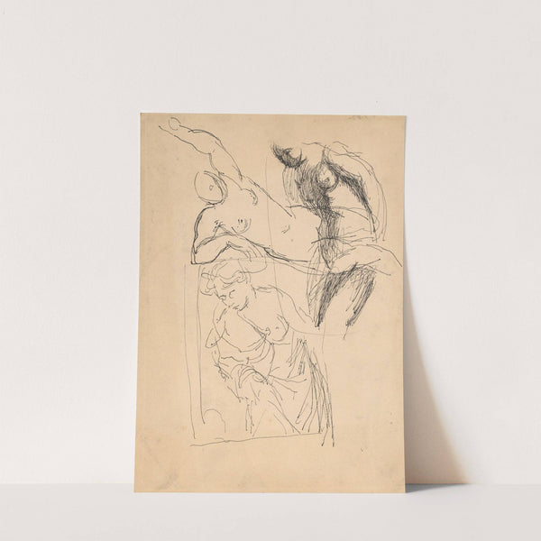 Study of Three Female Nudes by Ján Novák