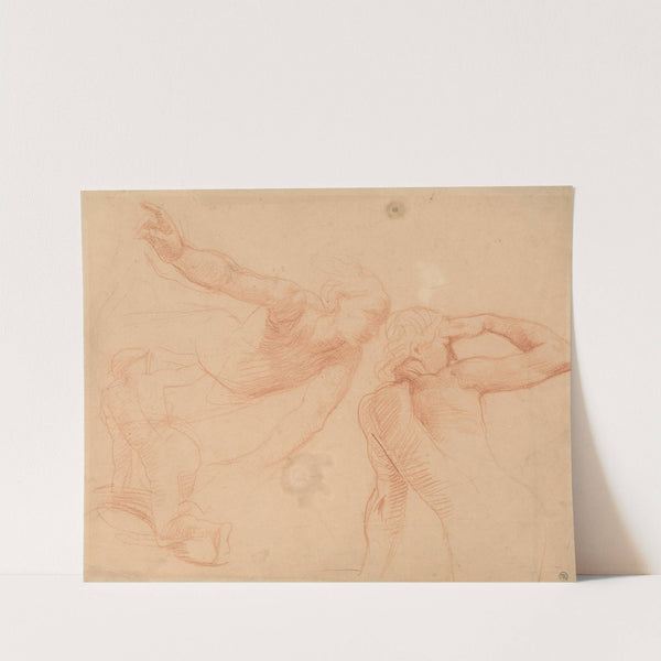 Study of three figures in Movement by Alfred George Stevens