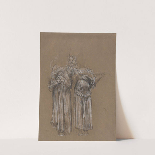 Study of Three Standing Draped Female Figures for ‘Music’ (ca. 1883–85) by Frederic Leighton