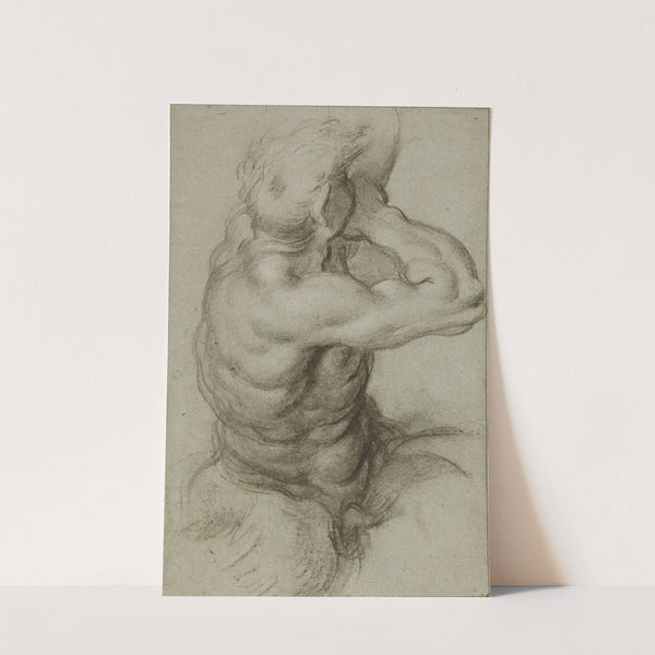 Study of Triton Blowing a Conch Shell (1600) by Annibale Carracci