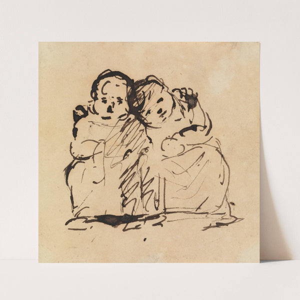 Study of Two Children by Benjamin Robert Haydon