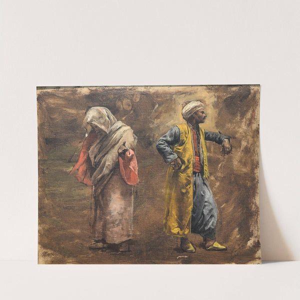 Study of Two Figures (ca. 1878) by Edwin Lord Weeks