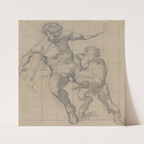 Study of Two Satyrs by Alexandre Falguière