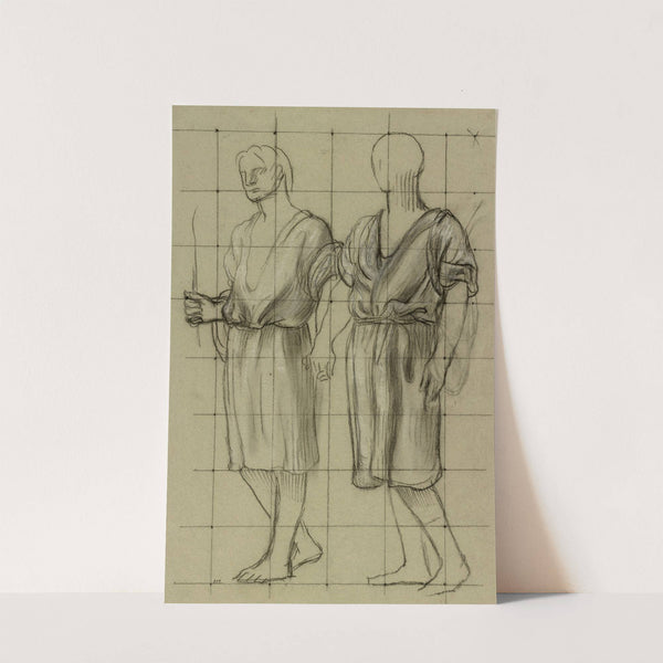 Study of Two Standing Figures by Pierre Puvis de Chavannes