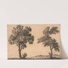 Study of Two Willows (ca. 1760) by Alexander Cozens