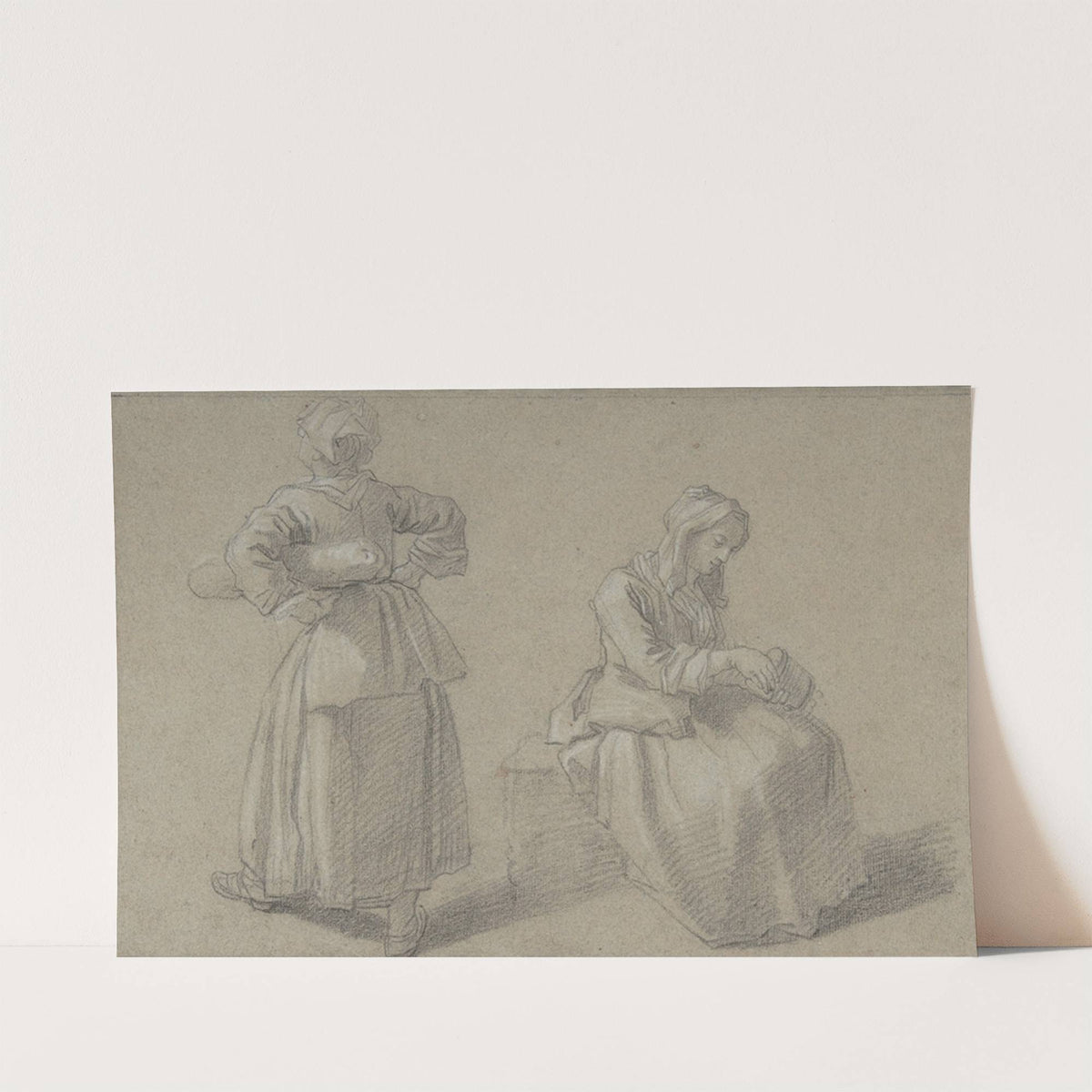 Study of Two Women (ca. 1755) by Etienne Jeaurat