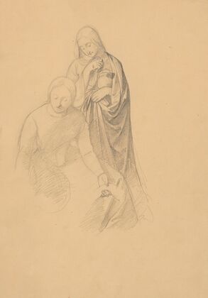 Study of two women to the painting ‘Entombment’ (variant)
