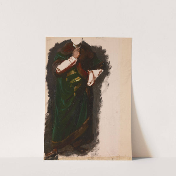 Study of Władysław Jagiełło's Garment to the Painting 'The Oath of Queen Jadwiga' by Józef Simmler