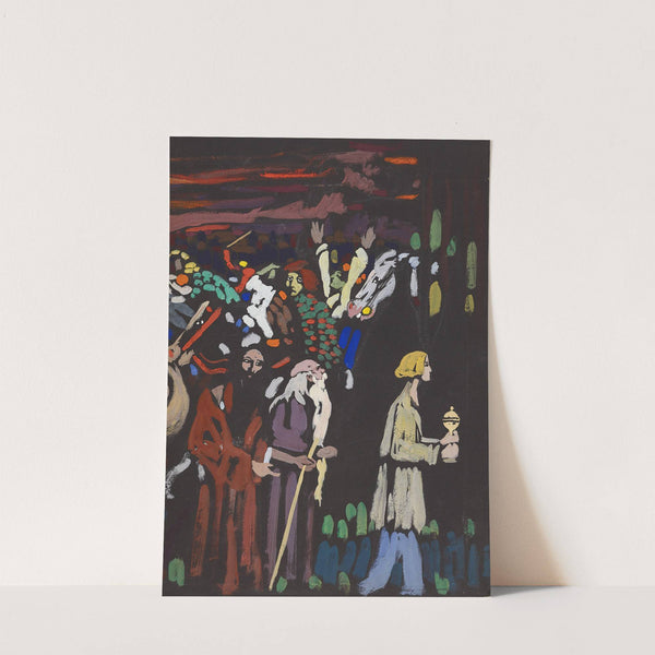 Study on 'Panic' by Wassily Kandinsky