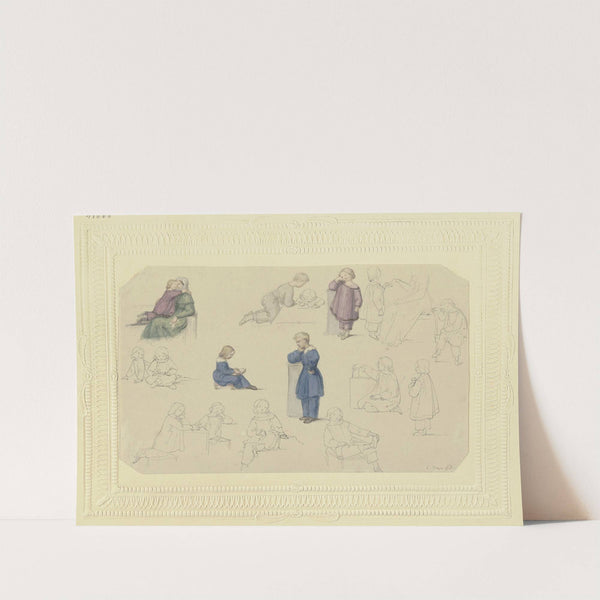 Study sheet; Children by Marie Ellenrieder