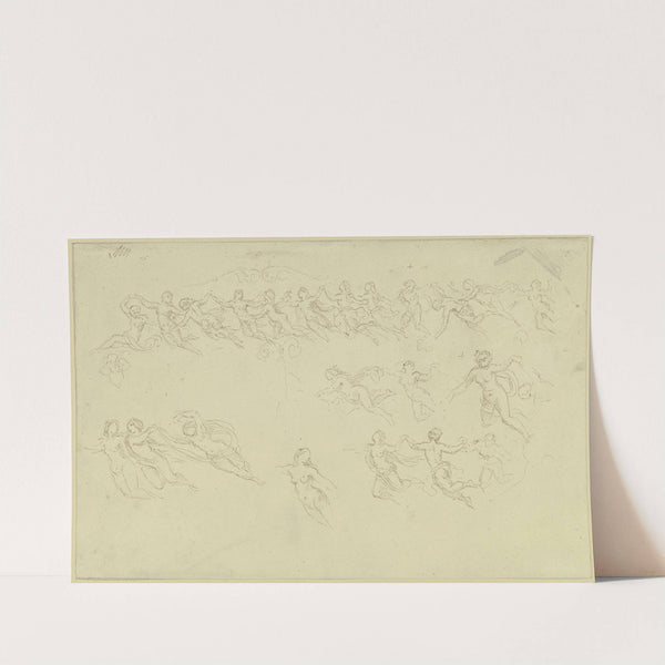 Study sheet; Elfin dance by Moritz von Schwind
