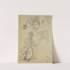 Study sheet; Kneeling Woman 2 by Jakob Becker