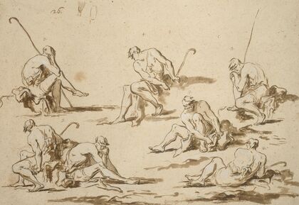 Study Sheet with Seated Figures