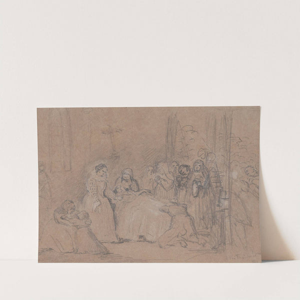 Study ‘The Birth’ by Wilhelm Trübner