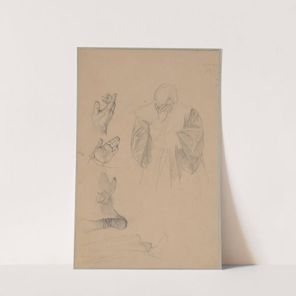 Study to an unidentified figural composition by Józef Simmler