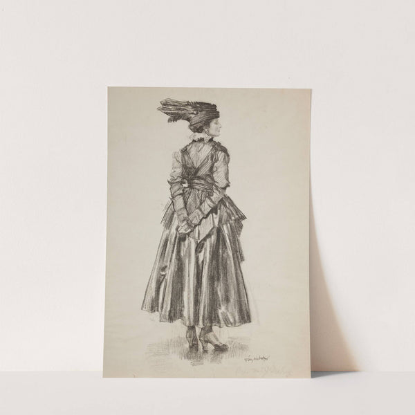 Study (VI). Portrait of the artist's wife from the 'Revue mods' series by Józef Mehoffer